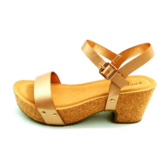 Bamboo Course 02 Ankle Strap Heeled Sandal NEW